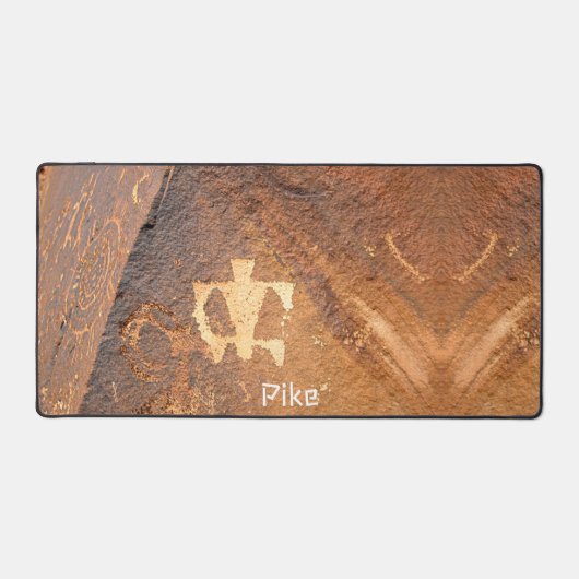 Zuidwesten Petroglyph Art gepersonaliseerd Bureaumat (Voorkant)