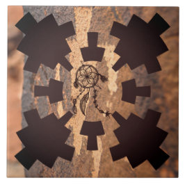 Zuidwesten Petroglyph Native Amerikaanse Keramisch Tegeltje