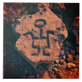 Zuidwesten Petroglyph Prehistorische Kunst Keramis Tegeltje