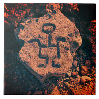 Zuidwesten Petroglyph Prehistorische Kunst Keramis Tegeltje