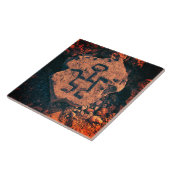 Zuidwesten Petroglyph Prehistorische Kunst Keramis Tegeltje (Zijkant)