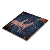 Zuidwesten Petroglyph Prehistorische Kunst Keramis Tegeltje (Zijkant)