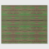 Zuidwesten rustiek groen geschilderd hout ontwerp cadeaupapier (Vlak)