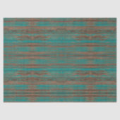 Zuidwesten rustiek verweerd turquoise geschilderd  tissuepapier (Voorkant)