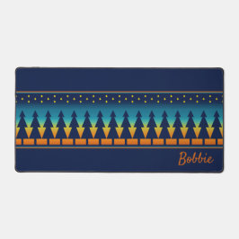 Zuidwesten Sunset dennen en sterren gepersonalisee Bureaumat