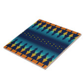 Zuidwesten Sunset Pines zadel deken ontwerp Tegeltje (Zijkant)