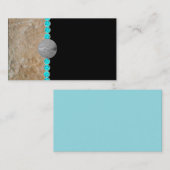 zuidwesten, turquoise, rustige visitekaartjes (Voorkant / Achterkant)