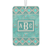 Zuidwesten Turquoise Stone Geometrisch gepersonali Luchtverfrisser (Achterkant)