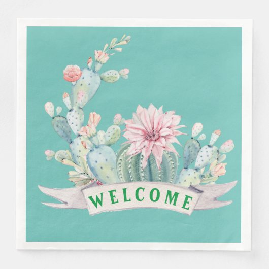 Zuidwesten welkomstpapier servet (Voorkant)