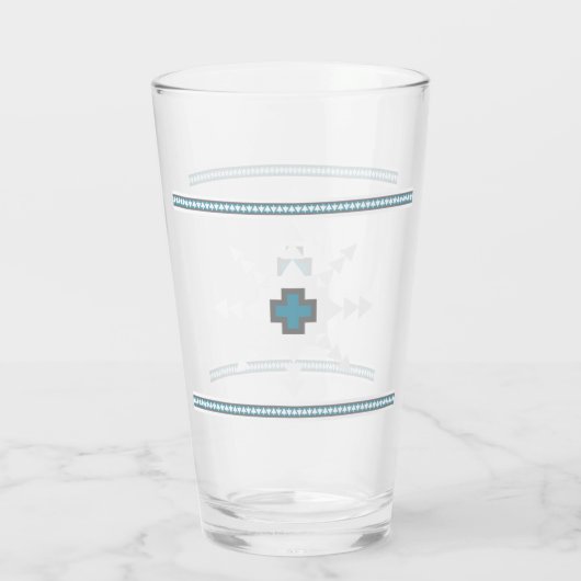 Zuidwesten Winter Duidelijke Sneeuwvlok Glas (Achterkant)