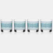 Zuidwesten Winter Herten Blauw en Wit Whisky Glas (Rechts)