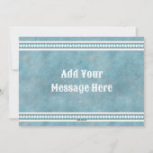 Zuidwesten Winter Herten Blauw Flat Vakantie Groet Feestdagenkaart (Achterkant)