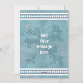 Zuidwesten Winter Herten Blauw Flat Vakantie Groet Feestdagenkaart (Achterkant)