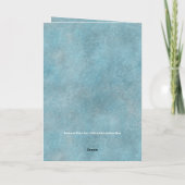 Zuidwesten Winter Herten Blauw Vakantie Groet Kaar Kaart (Achterkant)