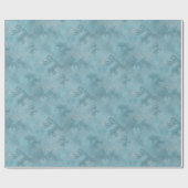 Zuidwesten Winter Herten Blauwe Petroglyphs Cadeaupapier (Vlak)