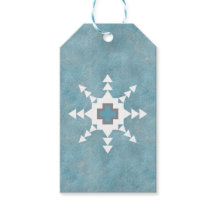 Zuidwesten Winter Sneeuwvlok Blauw en Wit