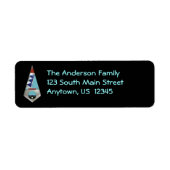 Zuidwesten Zuni Inlay op zwart Etiket (Voorkant)