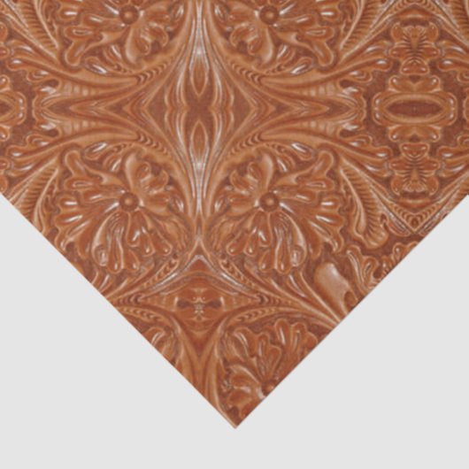 zuidwestenpatroon western landleer tissuepapier (Detail)