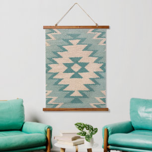 Zuidwester Wall Art, Pastel Aqua Hanging Tapestry Hangend Wandkleed