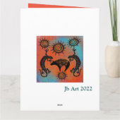 ZUIDWESTERLIJKE HAGEDIS BEER KUNST KAART (Achterkant)