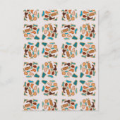 Zuidwesters Abstract Aardetoon Patroon Kunst Briefkaart (Voorkant)