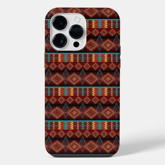 Zuidwesters etnisch patroon iPhone hoesje (Achterkant)