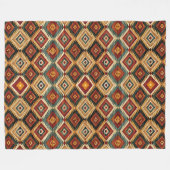 Zuidwesters patroon fleece deken (Voorkant (Horizontaal))