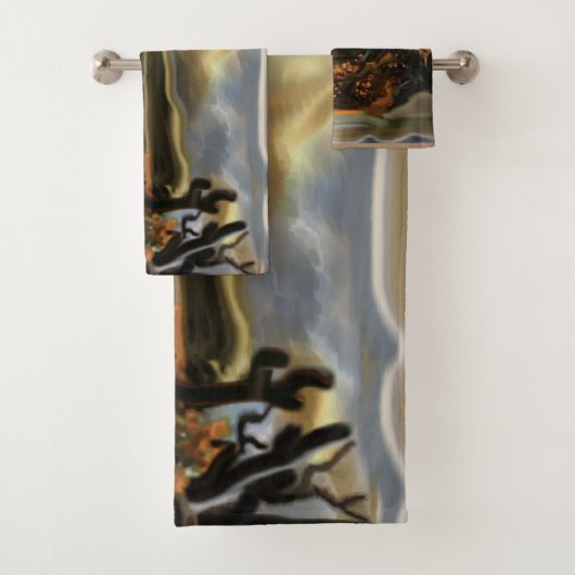 Zuidwesterse abstracte kunst bad handdoek (Insitu)