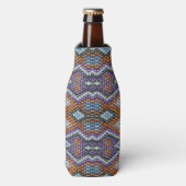 Zuidwesterse kralen kunst flesjeskoeler (Fles Voorkant)