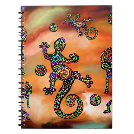 Zuidwesterse Kunst Kokopeli Notitieboek (Voorkant)
