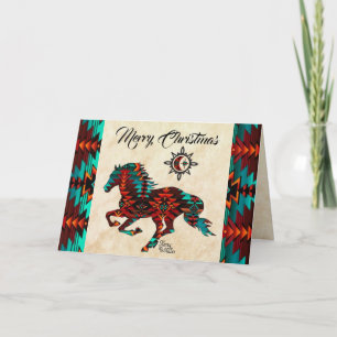 Zuidwesterse Paard Kerstkaart Feestdagen Kaart