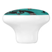 Zuidwesterse patroon plezier Keramische knop (Zijkant)