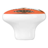 Zuidwesterse patroon plezier keramische knop (Zijkant)