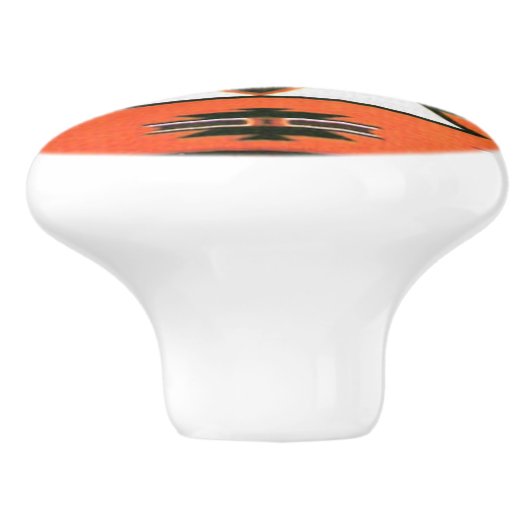 Zuidwesterse patroon plezier keramische knop (Zijkant)