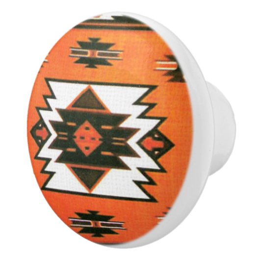 Zuidwesterse patroon plezier keramische knop (Rechts)