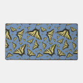 Zuidwestgele zwaluwstaart vlinder blauw bureaumat (Voorkant)