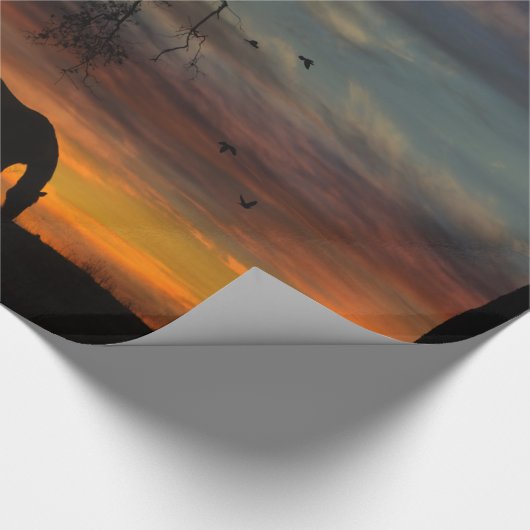 Zuidwestpaardewerkpapier Cadeaupapier (Hoek)