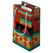 Zuidwestpatroonmiddeltas Klein Cadeauzakje (Achterkant Gekanteld)