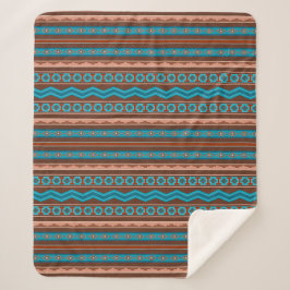 Zuidweststijl Geometrisch Ontwerp Cameron Gorge Me Sherpa Deken