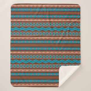 Zuidweststijl Geometrisch Ontwerp Cameron Gorge Me Sherpa Deken