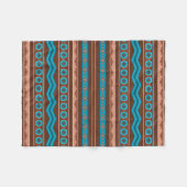 Zuidweststijl Geometrisch Ontwerp Cameron Gorge Sm Fleece Deken (Voorkant (Horizontaal))