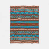 Zuidweststijl Geometrisch Ontwerp Cameron Gorge Sm Fleece Deken (Voorkant)