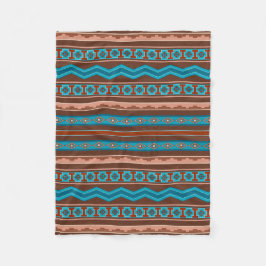 Zuidweststijl Geometrisch Ontwerp Cameron Gorge Sm Fleece Deken