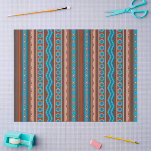 Zuidweststijl Geometrisch Ontwerp van Cameron Gorg Tissuepapier (Craft)