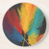 Zuidwestveer Abstract Zandsteen Onderzetter (Voorkant)