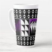 Zuidwestverdampingsbeschietingen in Paars Latte Mok (Linkerhoek)