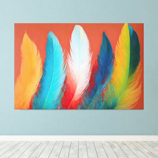 Zuidwestveren Canvas Afdruk (Insitu (Houten vloer))