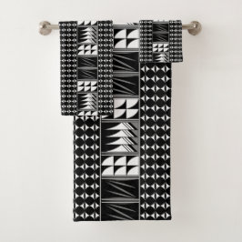 Zuidwestverweerszegelingen in grijs bad handdoek