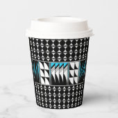 Zuidwestverweerszegelingen in Turquoise Papieren Bekers (Achterkant)