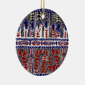 Zuidzee Samoa Batik Keramisch Ornament (Rechts)